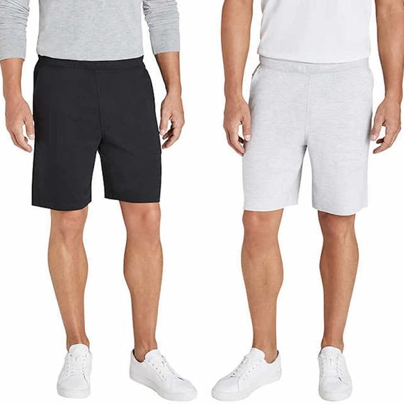 NWT Eddie Bauer Men's 2 Pack Lounge Shorts Black/Gray Size 2XL $40 CC174 - Picture 1 of 2